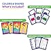 THE FIDGET GAME Shapes & Colors Flash Cards - Children Practice Identifying 2D and 3D Objects for Teaching - Educational Learning Toy & Interactive Activities for Preschool Toddler Activities 3+ Years