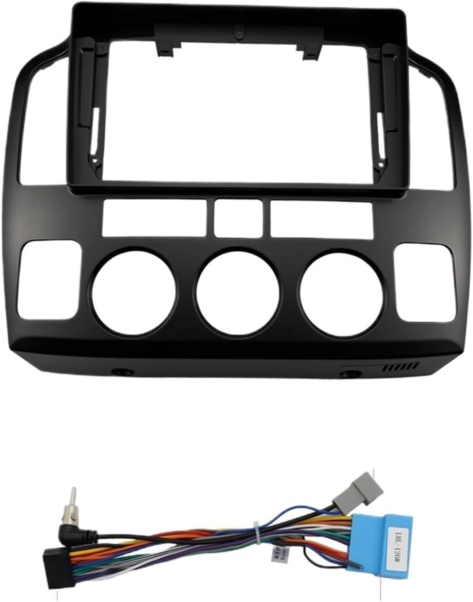 CD Frame 9inch Fit for Suzuki Grand Fit for Vitara XL-7 2001-2006 Fascia Stereo Panel Mounting Head Unit Cable Trim Bezel Car Accessories(Frame)