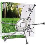 8inch Steel Wire Brush Cutter Trimmer Head,Upgraded Less Twisted Wires Unbreakable Wired Trimmer...