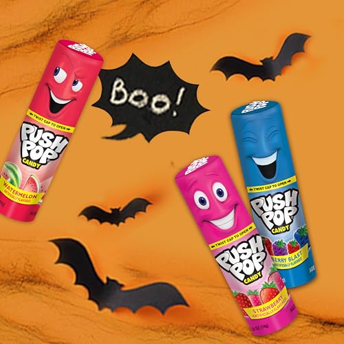image for Push Pop Individually Wrapped Halloween Bulk Lollipop Variety Party Pa