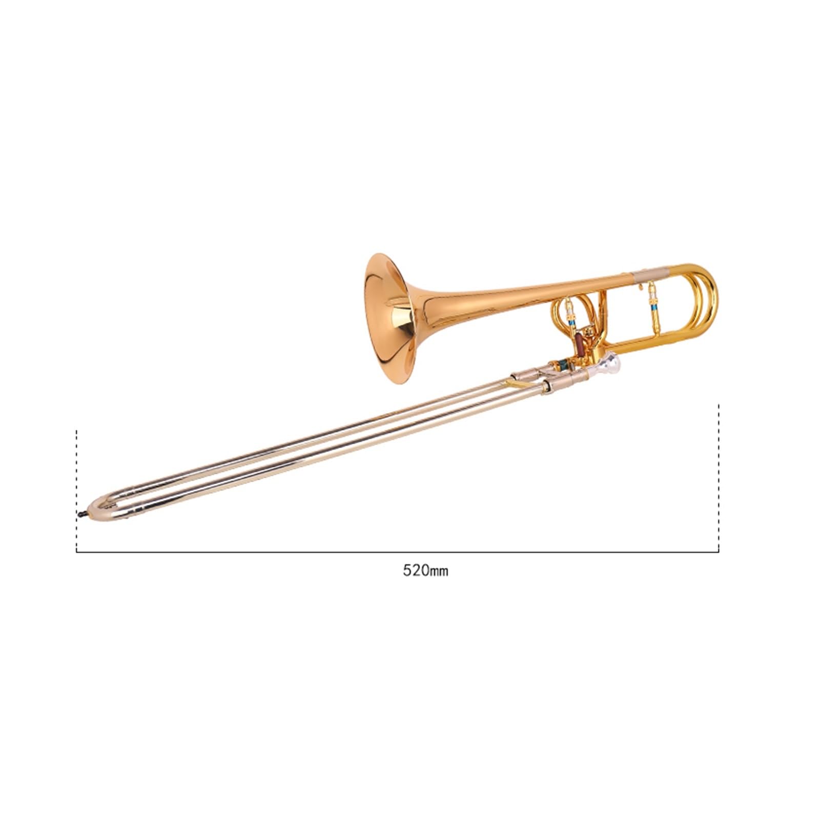 Embouchure En Laiton Faite À La Main Pour Trombone Ténor Dans La Tonalité De Si Bémol À Fa Trombone Professionnel En Laiton