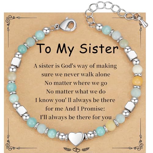 Image of Best Friend Bracelet Gifts for Women Sister Bestie, Christmas Gift for Teens Mom Daughter Granddaughter Birthday Gift for Her Stocking Stuffers