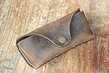 Genuine Leather Eyeglass Case Vintage Personality Handmade Glasses Case Eyewear Protective Holder