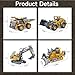 BLQCSLH Excavator Set，rc Dump Truck Command The Site Conquer The Dir，2.4Ghz Remote Control Construction Vehicle Set Children's Toys，Alloy Material Simulate True Scale (4-piece Set)