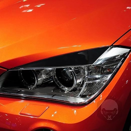 Couvre-sourcils de phare pour BMW X1 E84 2009-2014 en plastique ABS noir