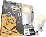 Miracle LED 602748 Rough Service Long-Lasting Light Bulb Garage Doors, Ceiling Fans, and Much More (2-Pack), Warm White