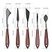 MEEDEN 5 Pieces Painting Knife Set Versatile Stainless Steel Spatula Palette Knife Oil Painting Accessories Mixing Scraper for Oil, Paint Color Mixing, Acrylic Painting