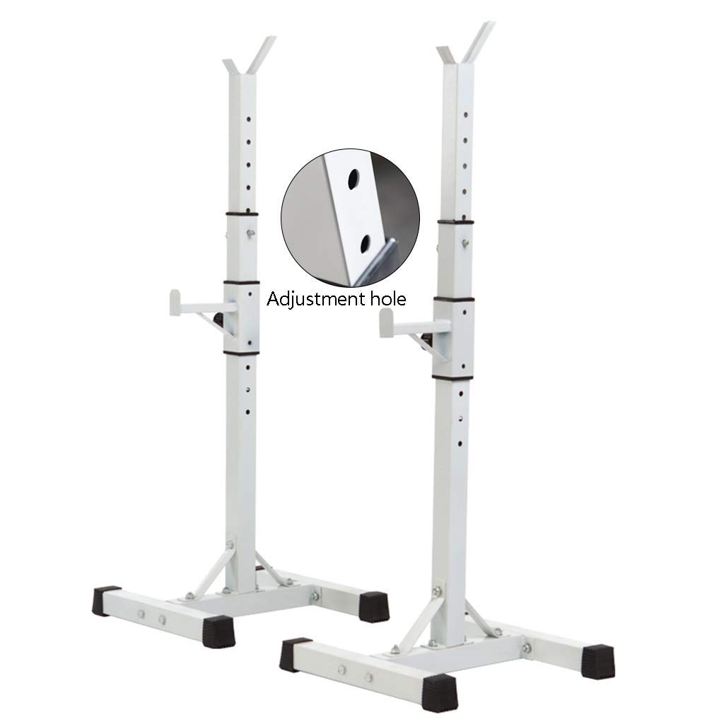 AYCDL Fitness Squat Rack Barbell Rack Home Fitness Equipment Bench Press Rack Home Squat Stand Weight 300kg Weight Rack Bench Weight Lifting,White-40 * 47 * 140cm