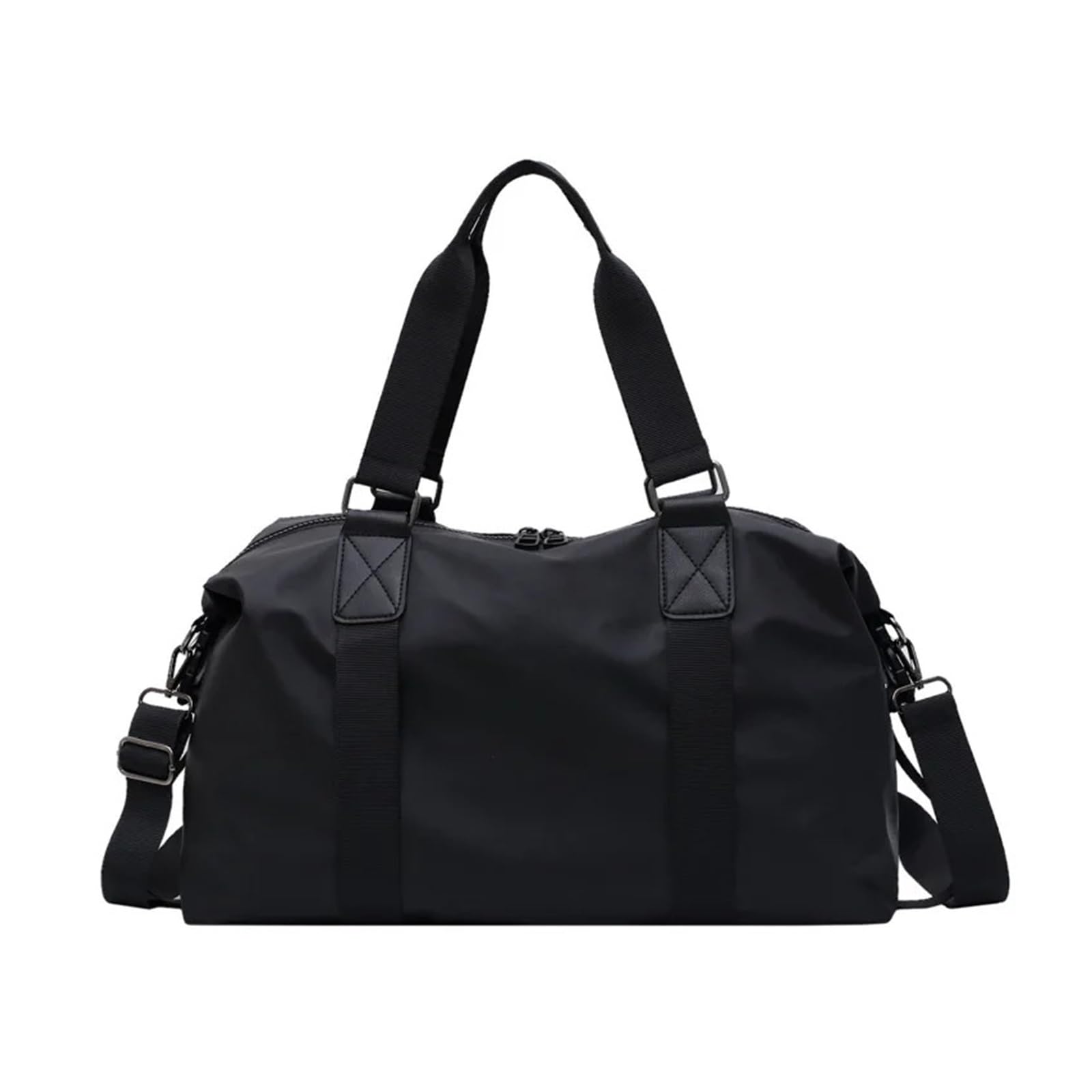 VELORE Bolsa de fitness para mujer, bolsa de gimnasio para hombre, bolsa de viaje de nailon impermeable, bolsa de gimnasio, Black, Talla única