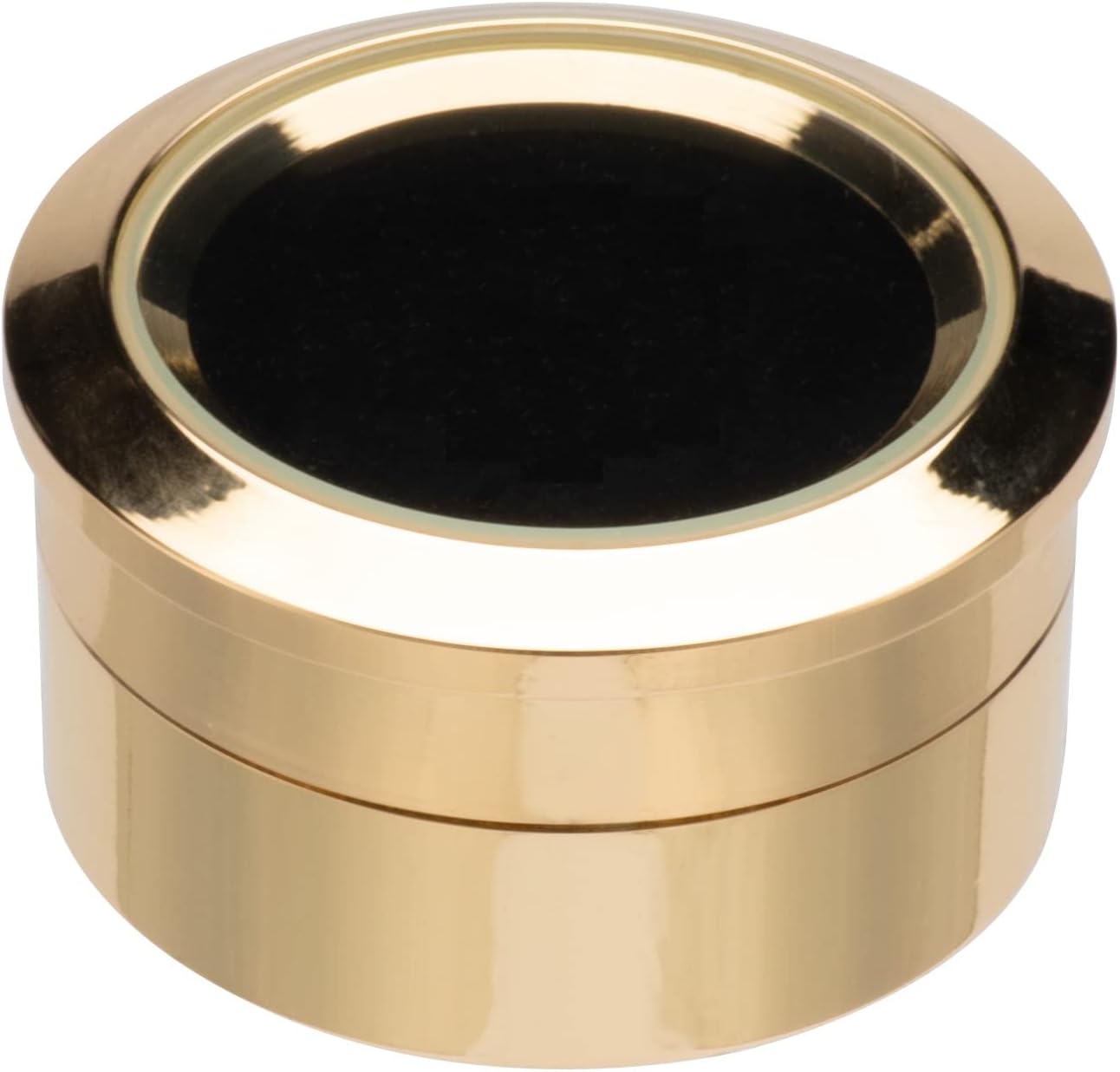 Giftop Small Loose Diamond or Gemstone Display Box Case Holder Show Container Metal (Gold- 1.3x0.5)