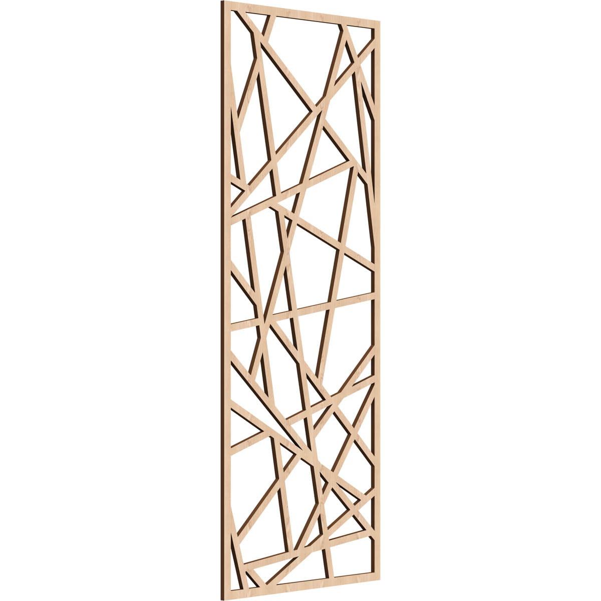 Conway Decorative Pierced Fretwork Wood Wall Panels, 23 3/8"W x 59 3/8"H x 3/8"T, Red Oak