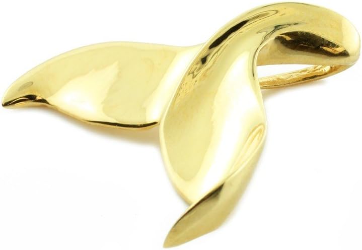 Sea Life Collection 14k Gold Fluke Charm Whale Tail Pendant
