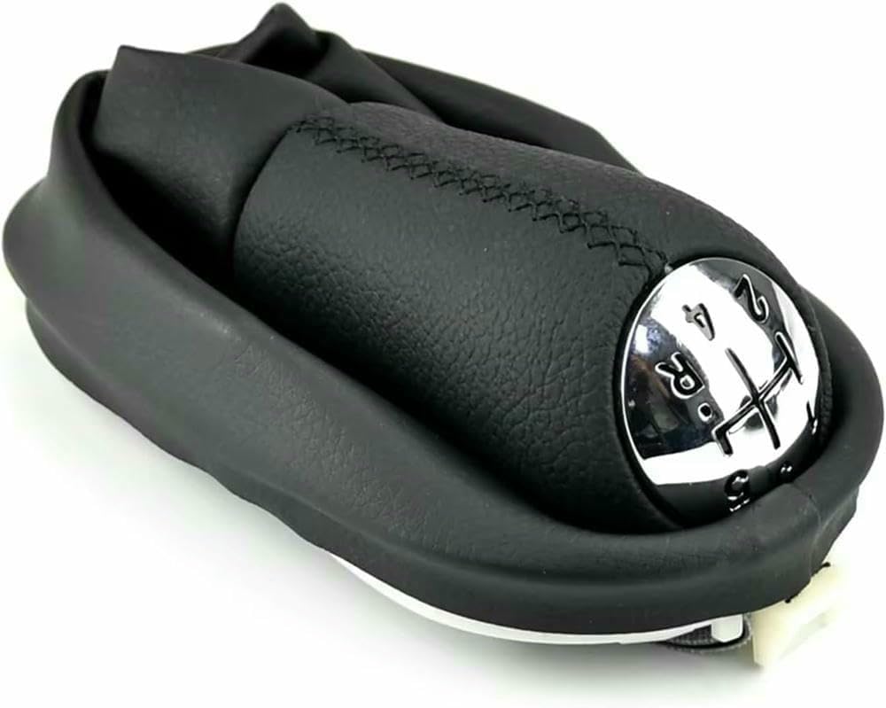 GZNBB Car Manual Gear Shift Knob Boot Cover Gaiter Lever Shifter Handle Stick, for Scenic II 2003-2006 for Clio III 2005-2009