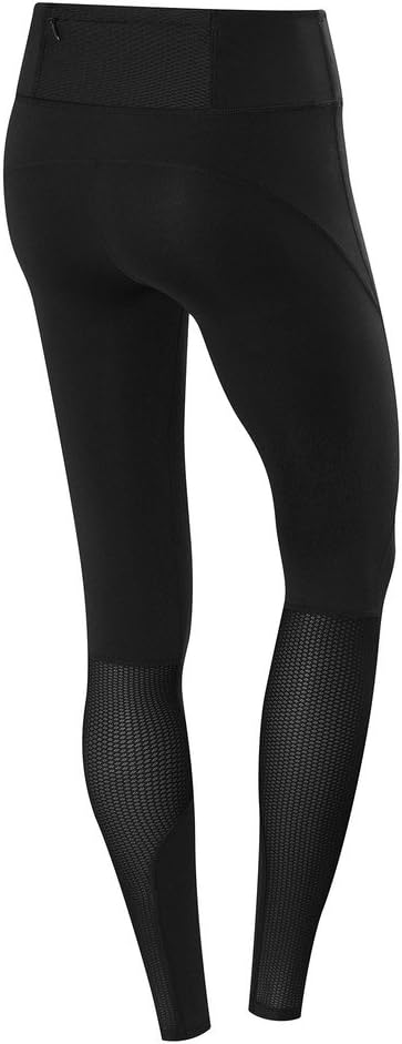 TCA Women’s Hex Breathable Mesh Running Tight with Zip Pocket - Black, XS