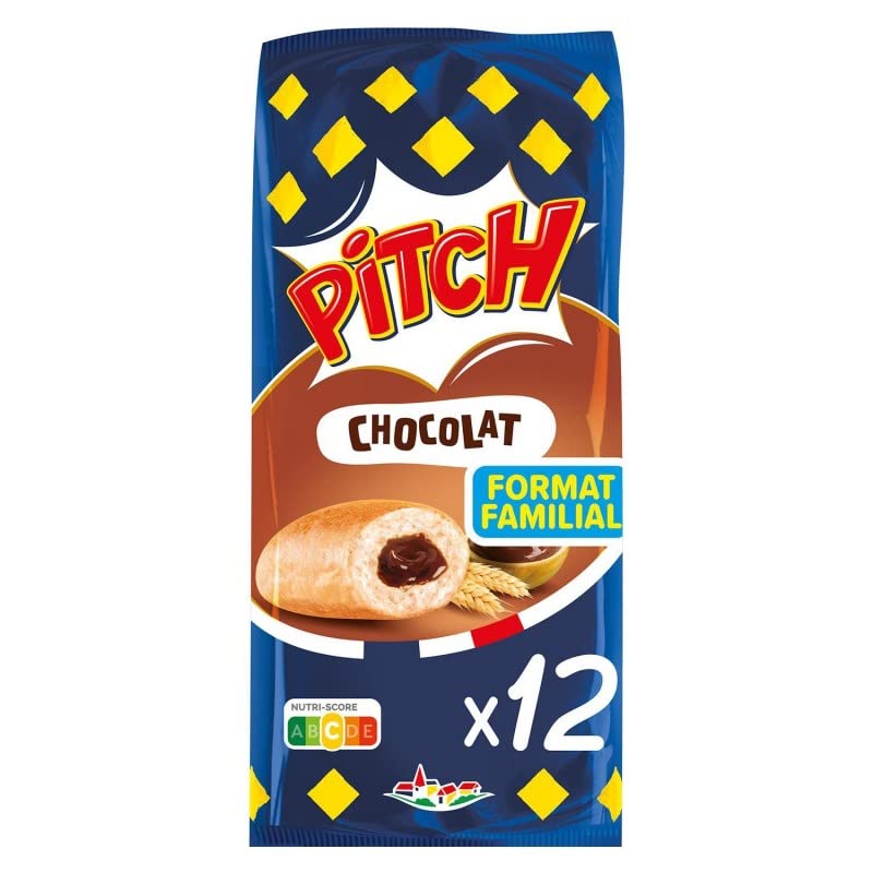 PITCH - Brioche au chocolat moelleuse et délicieuse - 450g, le petit déjeuner parfait pour toute la famille ! - Lot De 3 - Vendu Par Lot