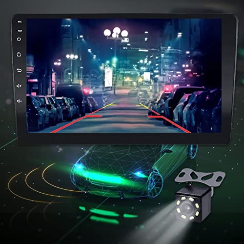 Double Din Car Stereo 10 Inch Capacitive Touch Screen Radio With Carplay And Android Auto,Gps Navigation,Wifi,Fm/Rds Radio,With Backup Camera,1+16G #TOP3