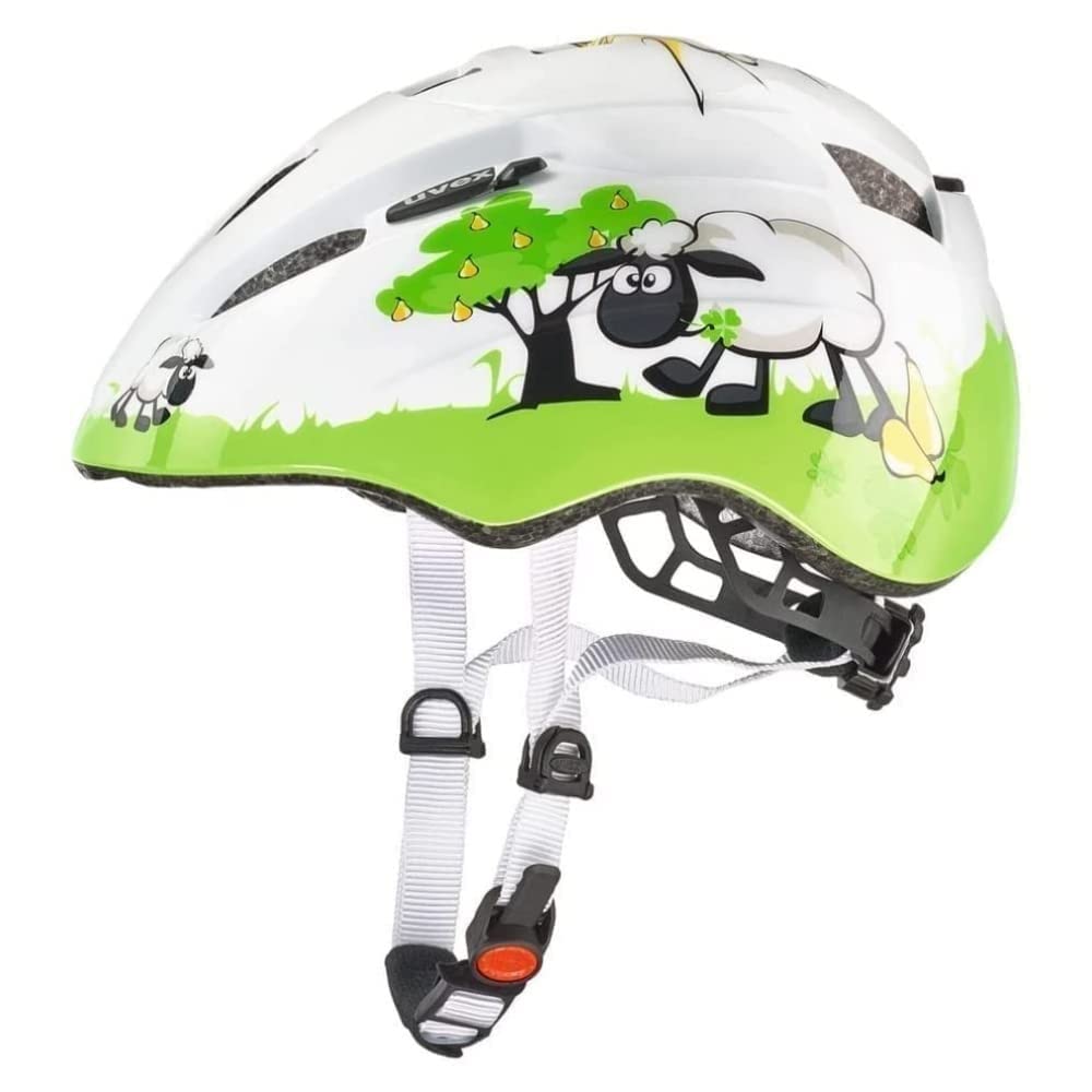 uvex Kid 2 - Lightweight Kids Bike Helmet for Children - Individual Fit - Upgradeable with an LED Light - Dolly - 46-52 cm