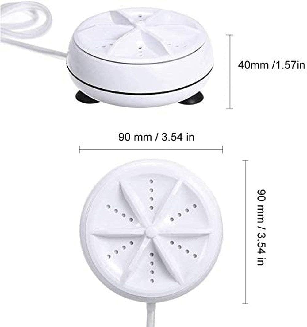 Portable Mini Washing Machine,3 In 1 Automatic Mini Washing Machine Ultrasonic Lightweight Turbo Washer With USB Cable,for Travel, Family Business Travel