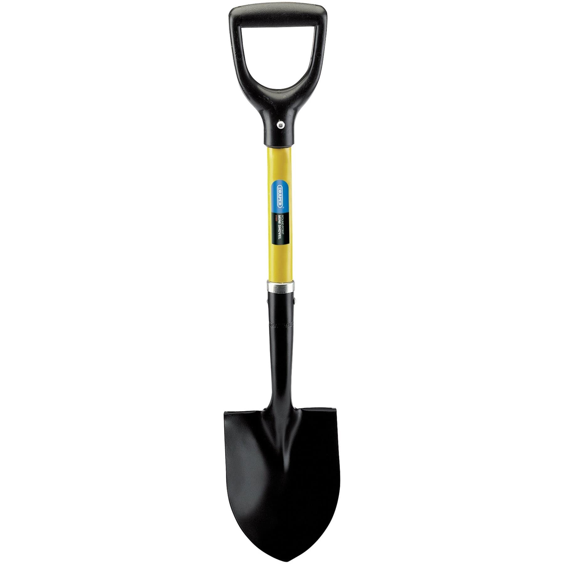 Draper 57569 Mini Round Point Shovel with Fibreglass Shaft, Blue