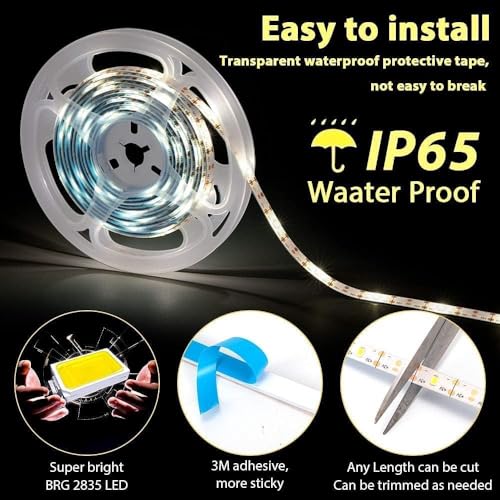 Tira de luces LED solar flexible 9.85 ft 90 LEDs blanca cálida miniatura 5