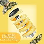 Pineapple Corer, [Upgraded, Reinforced, Thicker Blade] Newness Premium Pineapple Corer Remover (Black) - Image 2