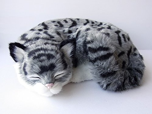 ニニアンドキノ パーフェクトペット (大サイズ) サバトラ猫 ぬいぐるみ 猫 ねこ ネコ リアル 本物 そっくり 雑貨 動物 アニマル 癒し 動く プレゼント ギフト お祝い かわいい 猫のぬいぐるみ