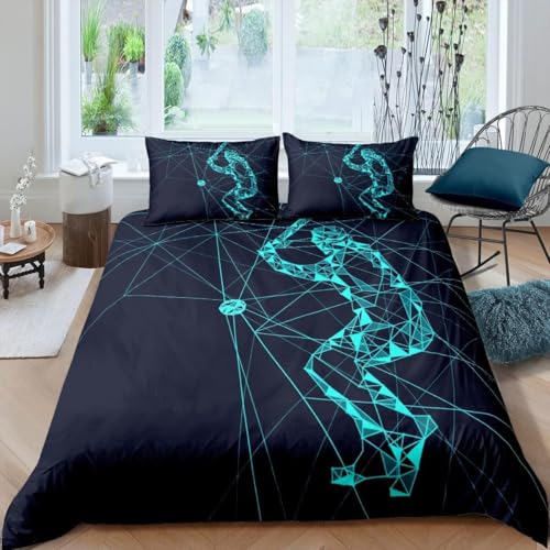 Housse de couette 240x260 baseball en microfibre douce