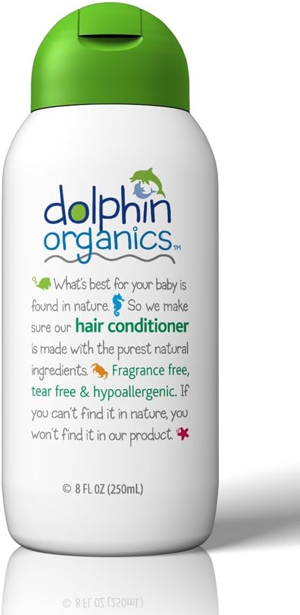 Dolphin Organics Hypoallergenic Fragrance Free Conditioner, 8oz.