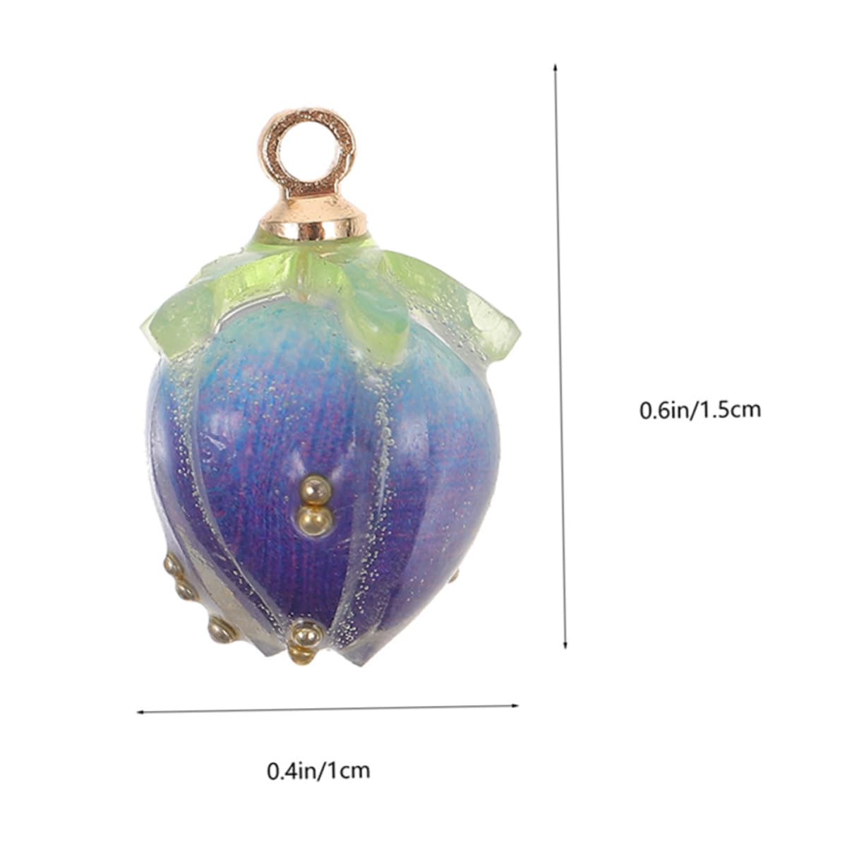 100piezas Pendientes De Resina Artesanales Accesorios Para Collar y Pulsera Diy Decoraciones Adorables Para Manualidades
