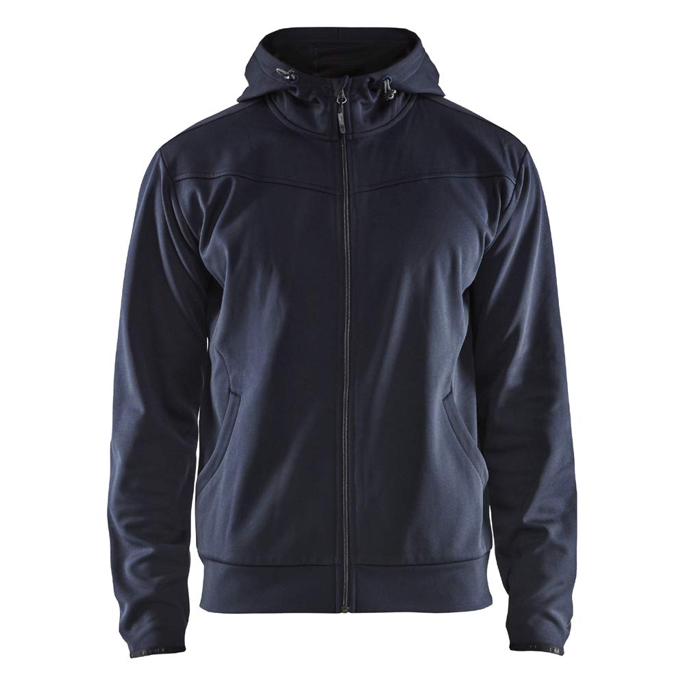 Sudadera con capucha con cremallera Blaklader en color azul marino y negro en talla M 4