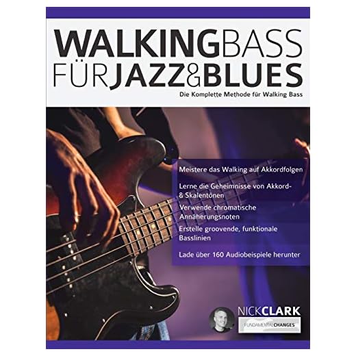 Walking Bass für Jazz und Blues: Die komplette Methode für Walking Bass (Bass spielen lernen)