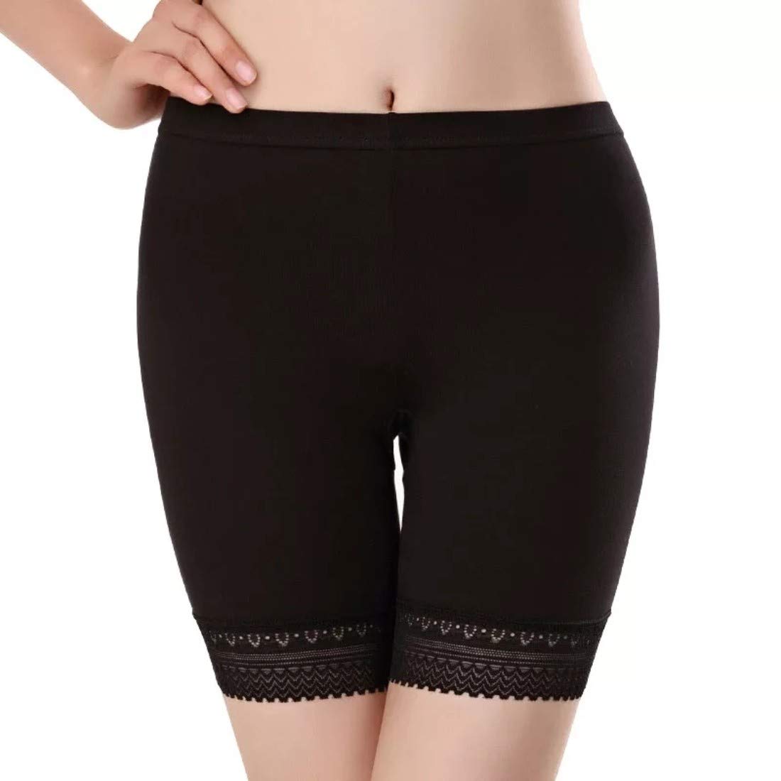 plumbury Women's/Girl's Cotton Lycra Stretchable Lace Cycling Shorts/Under Skirt Shorts Safety Shorts (Size L-XL)-picture-56
