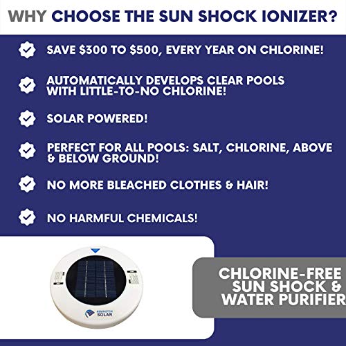 Remington Solar Chlorine-Free Sun Shock & Water Purifier | Reduces Chlorine Usage by up to 90+ Percent | Tested up to 22,000 gallons