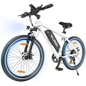 ESKUTE M100 Elektrische Fiets, 27.5 Inch Elektrische Mountainbike, 36V 10.4 Ah Batterij, LED-display, 7 Versnellingen, Electric Bike Voor Volwassenen Heren Dames