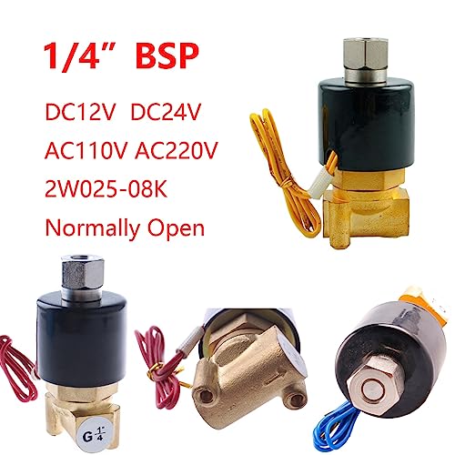 Électrovanne électrique en laiton normalement ouverte 220V DN15 N/O - 3