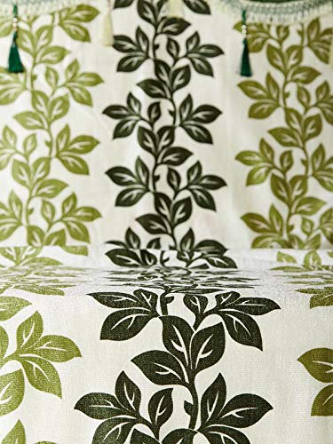 Image of Cortina Single Pcs Curtains for Window, Print Polyester Window Curtains for Bedroom, Kitchen, Kids or Living Room - Green (115 cm x 150 cm)