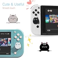 Vista 3 de PERFECTSIGHT Switch Joycon - Tapones de silicona para Nintendo SwitchSwitch LiteSwitch OLED, cubierta de botón analógico suave para NS Joycon