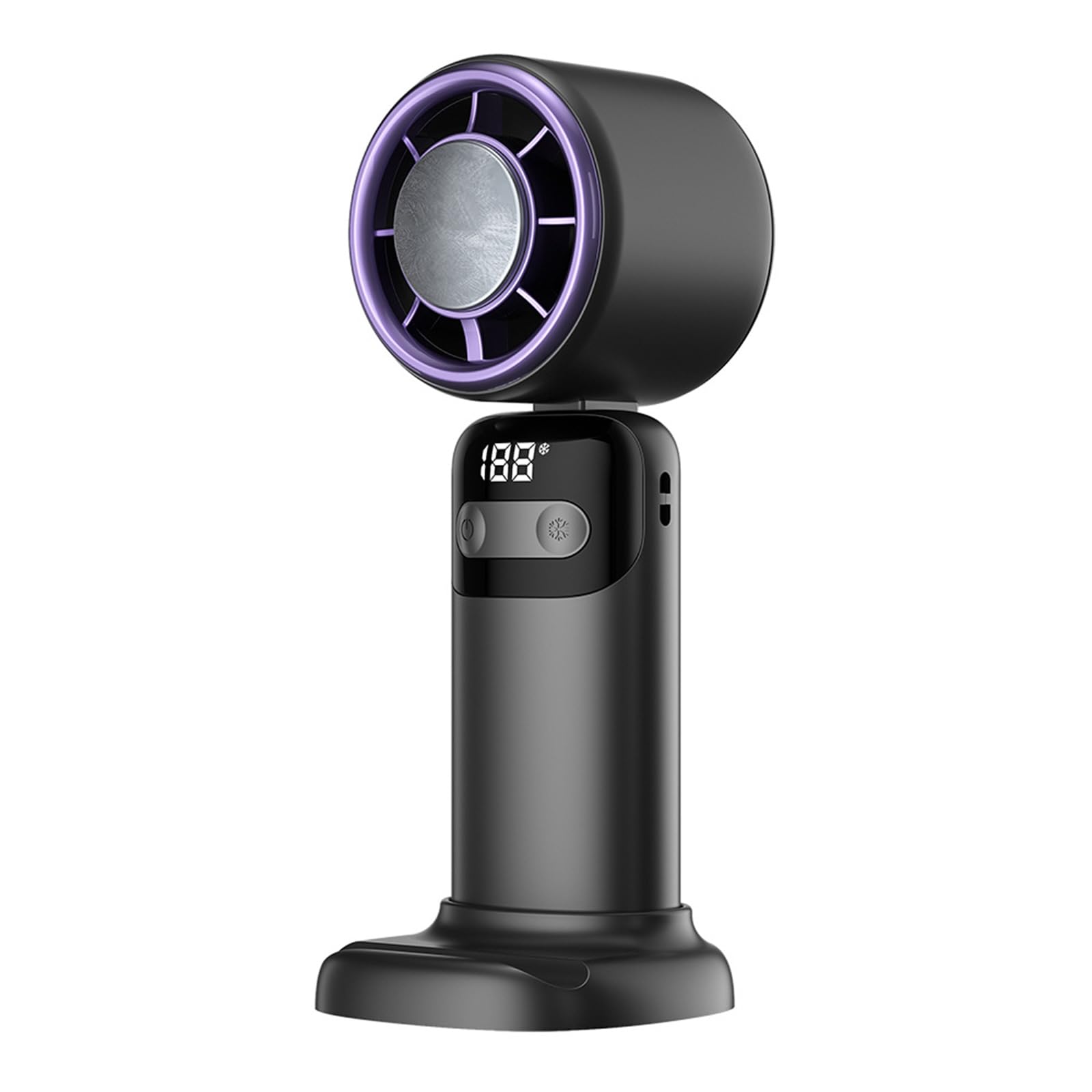 Hsyzygian 100 Levels Adjustable Wearable Fan with Cooling Effect Folding Refrigeration Small for Commuting Travel Folding Refrigeration Small