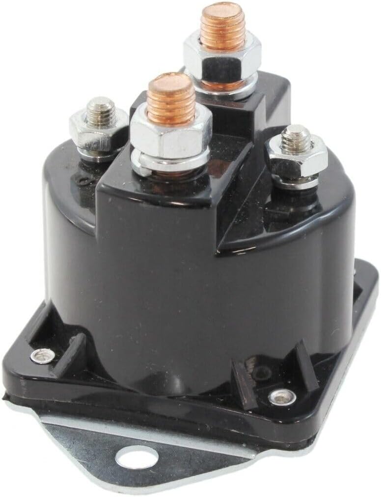 Replacement for fits Winch Motor Solenoid Switch 24V 4 Terminal 100 Amps Flat Base Insulated 7-1307