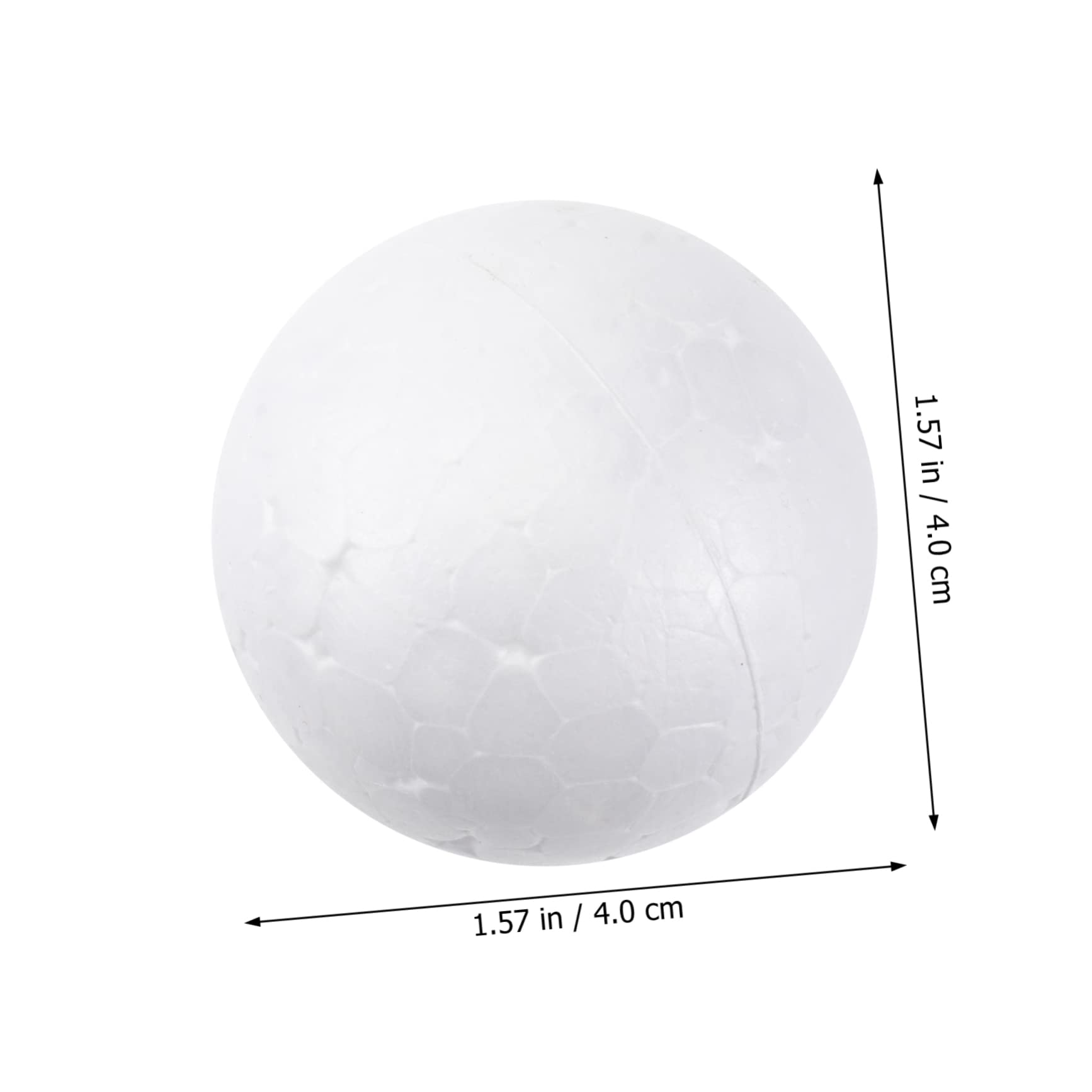 HOODANCOS 100pcs White Polystyrene Balls for DIY Crafts Wedding Decorations and Christmas Ornaments Solid Round Spheres for Arts Modeling and Festive Celebrations - Image 4