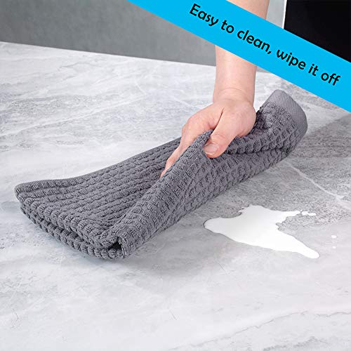 8Pack Kitchen Dish Towels ,100% Cotton Dish Cloths, Super Soft,Super Absorbent And Quick Drying Anti Odor,Very Suitable For Kitchen Cooking And Cleaning Kitchenware Washing,Drying Dishes (Gray) #TOP1