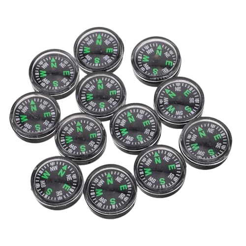 Brújulas plásticas pequeñas 12 pcs 20mm para camping