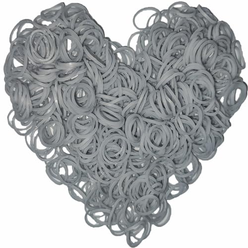 Yowamho Loom Rubber Band Refill, Silver 900 Pcs.