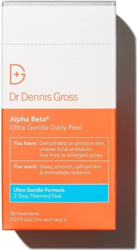 Dr. Dennis Gross Alpha Beta Ultra Gentle Daily Peel – Chemisches Peeling Für Empfindliche Haut, 5 Anwendungen