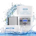 CHLORWORKS Salt Chlorine Generator for Swimming Pool – up to 25,000 Gallon Inground Salt Pool, Salt Water Pool Chlorinator System, 110V/220V, 1.5" & 2''Connection, 1-Year Limited Warranty
