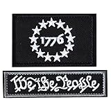 TACVEL Tactical USA 1776 Patriot Milltary Embroidered Applique Hook & Loop Patch for Caps, Backpacks, Clothes, Vest, Military Uniforms, Tactical Gears Etc