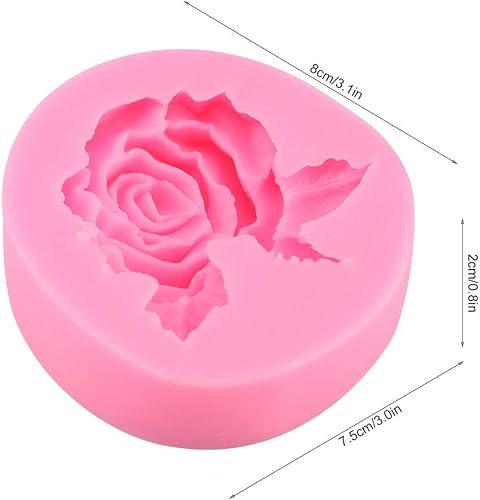 Miniatura 5 de Rose forma silicona pastel fondant chocolate haciendo herramienta de decoración accesorio para hornear