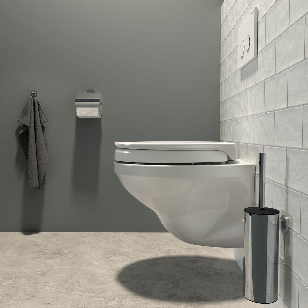 Tiger Toilettensitz Comfort Care, WC-Sitz mit 5 cm Sitzerhöhung und Absenkautomatik, verbesserter Sitzkomfort durch erhöhte Sitzfläche, Duroplast, Farbe: weiß, extra stabile Befestigung