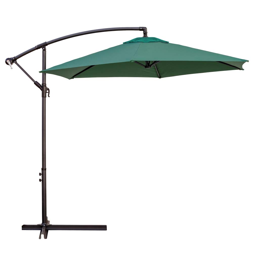 Lola Home Parasol excéntrico de Aluminio con ventilación para jardín de 270 cm