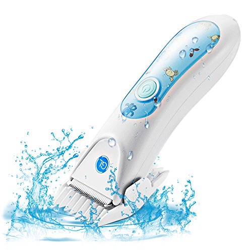 Gland Kids Hair Trimmer, Professional Cordless Hair Clipper for Baby Children Infant Haircut, Waterproof Ultra Slient (Blue)